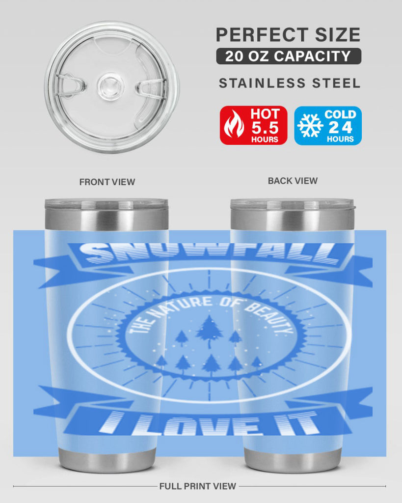 Snowfall Winter 373#- winter- Tumbler