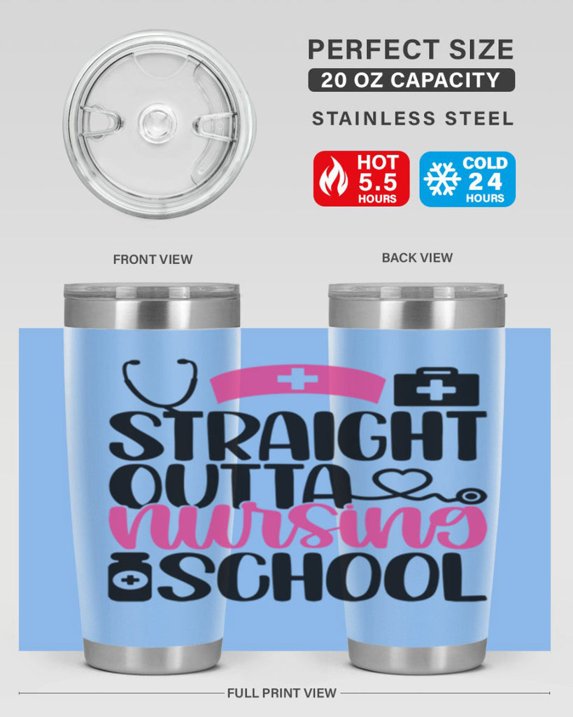 Straight Outta Nursing Style Style 26#- nurse- tumbler