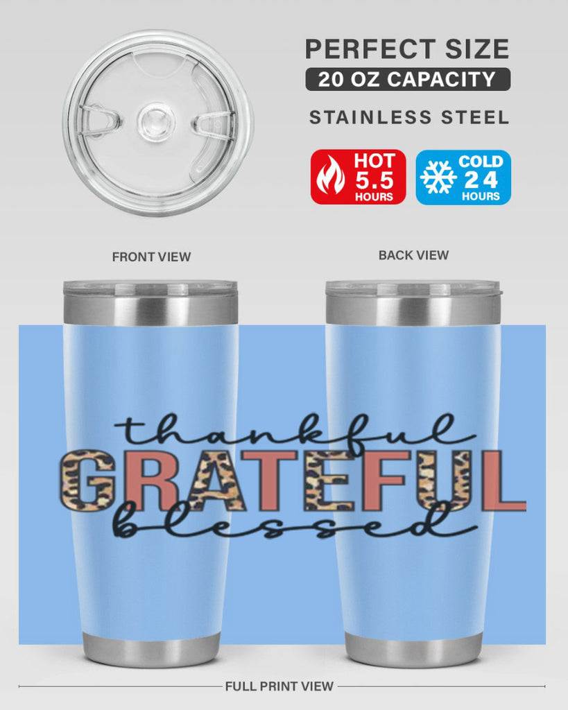 Thankful grateful blessed 602#- fall- Tumbler