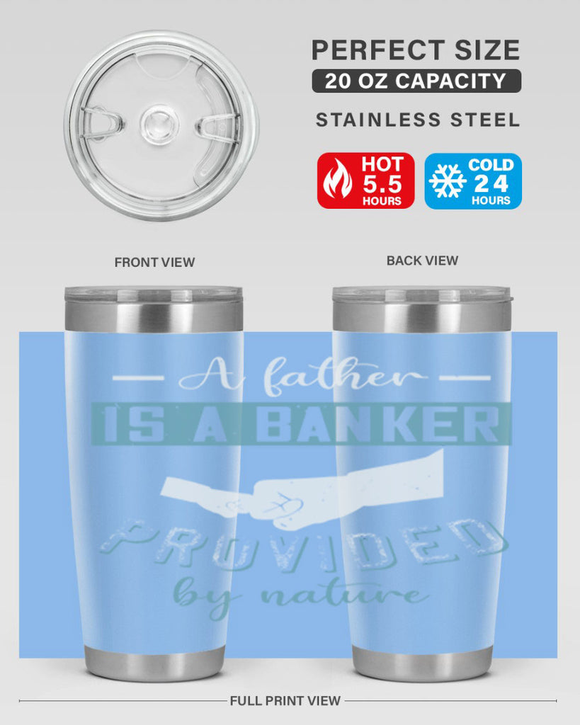 a father is a banker 168#- fathers day- Tumbler