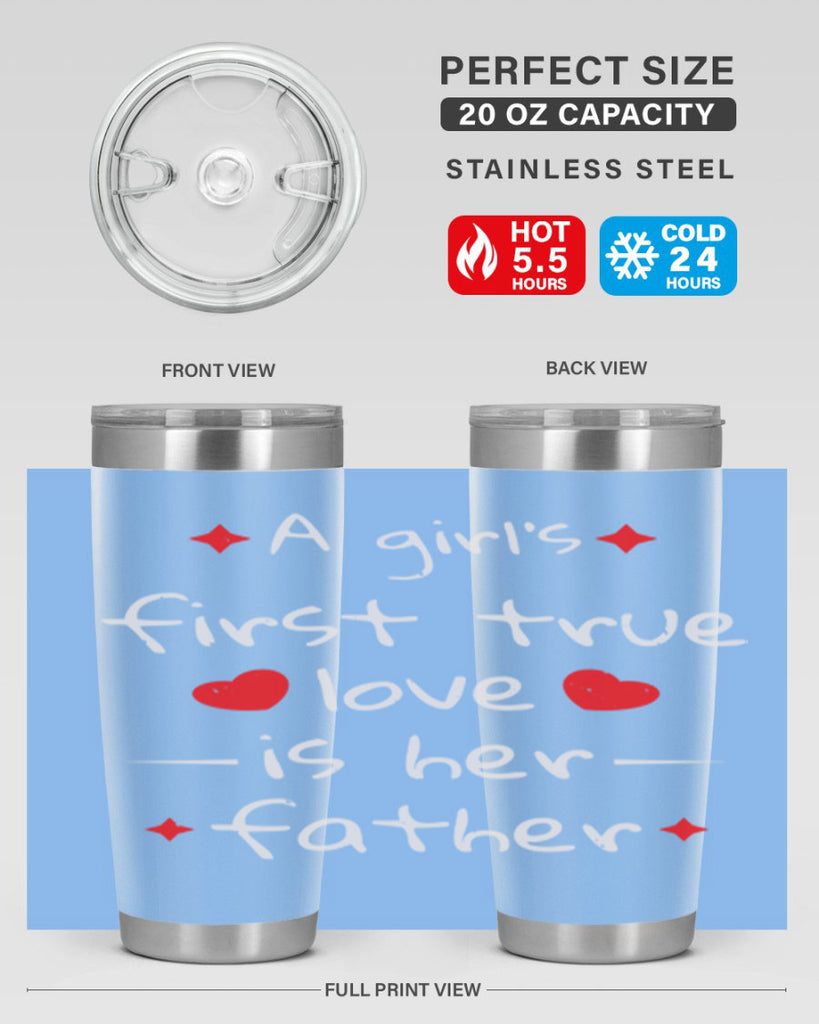 a girl’s first true 116#- fathers day- Tumbler