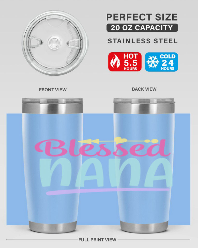 blessed nana 60#- grandma - nana- Tumbler