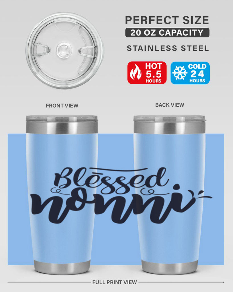 blessed nonni 57#- grandma - nana- Tumbler