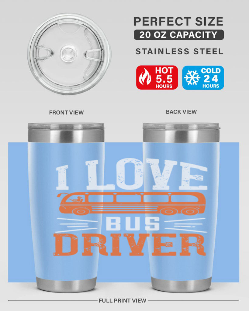 i love bus driver Style 30#- bus driver- tumbler