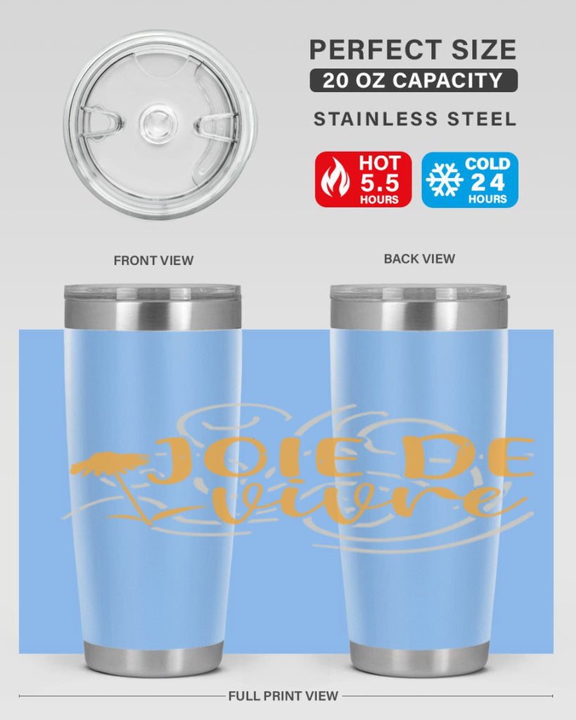 joie de vivre 57#- mardi gras- Tumbler