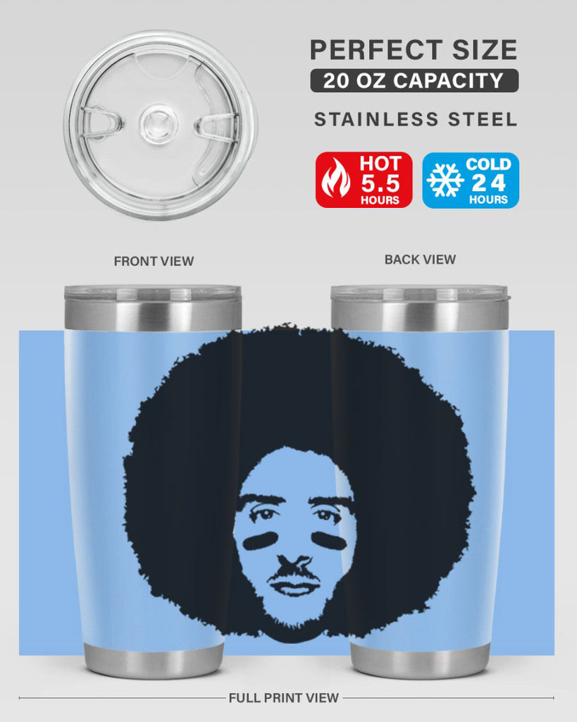 kaepernick 23#- black men - boys- tumbler
