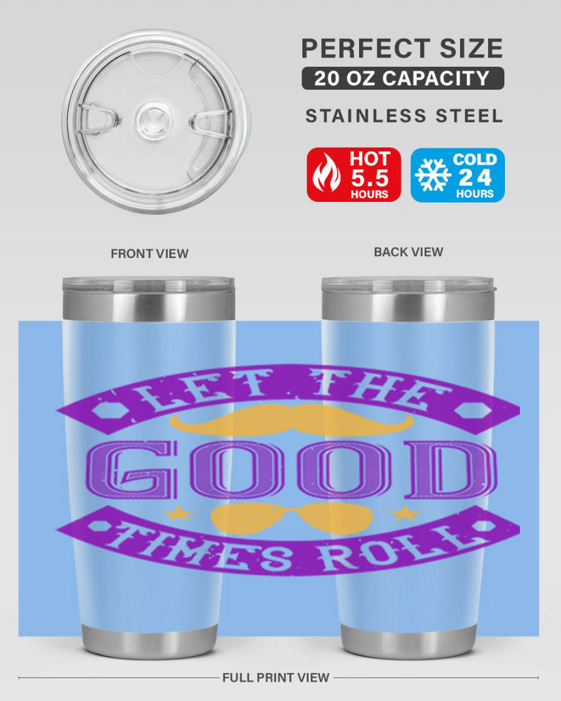 let the good times roll 52#- mardi gras- Tumbler