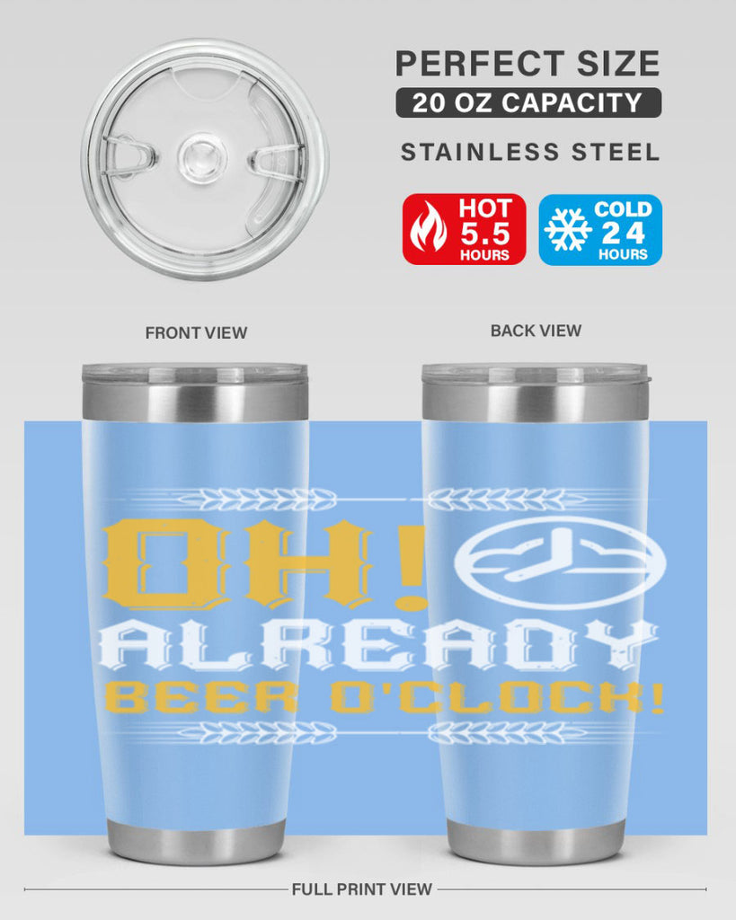 oh already beer oclock 54#- beer- Tumbler