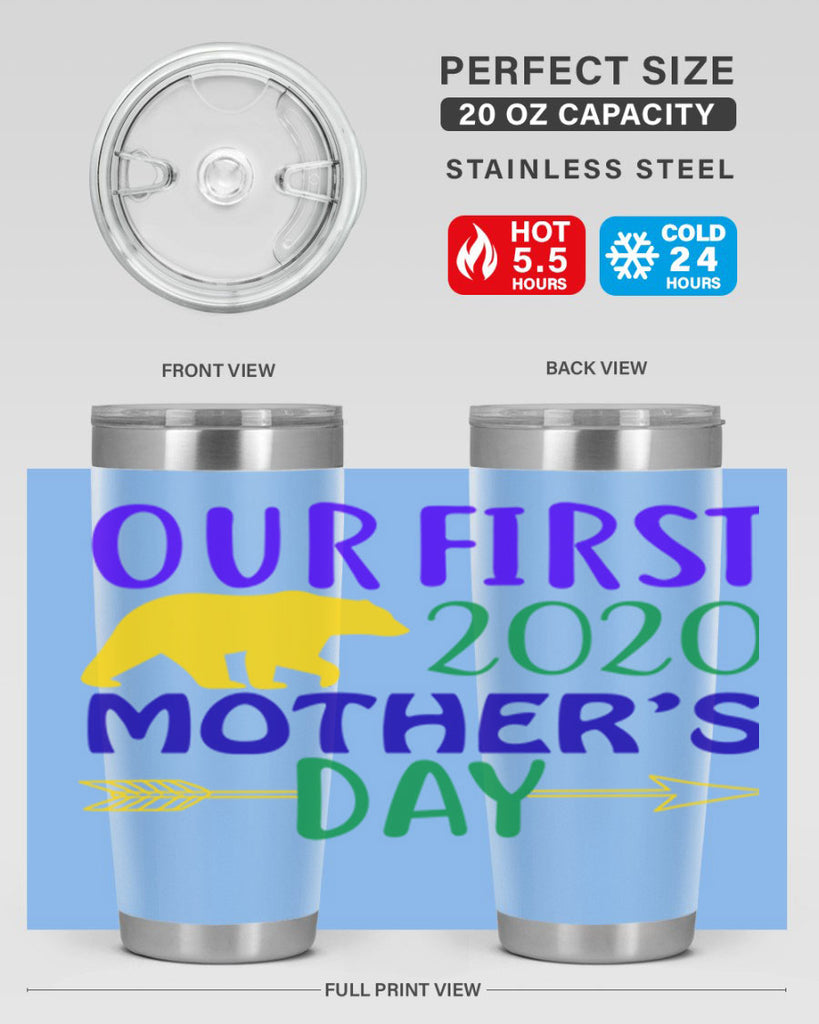 our first mothers day 4#- mardi gras- Tumbler