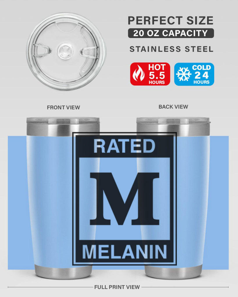 ratedm melanin 44#- black words phrases- Cotton Tank