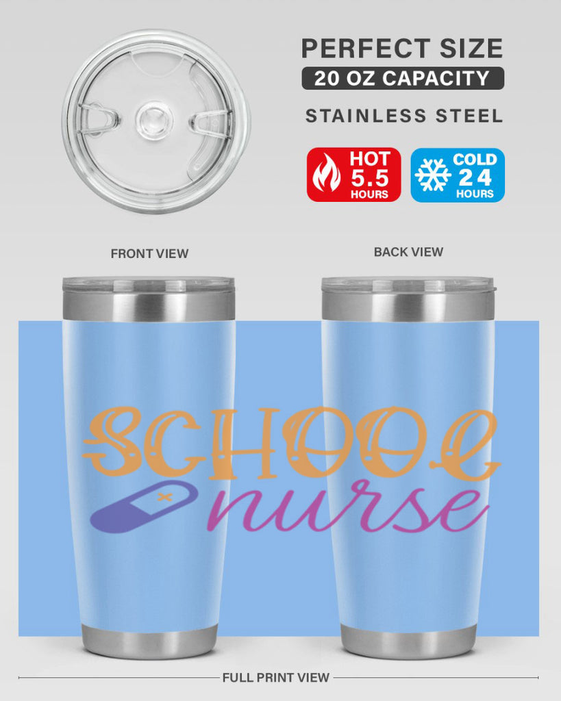 school nurse Style 353#- nurse- tumbler