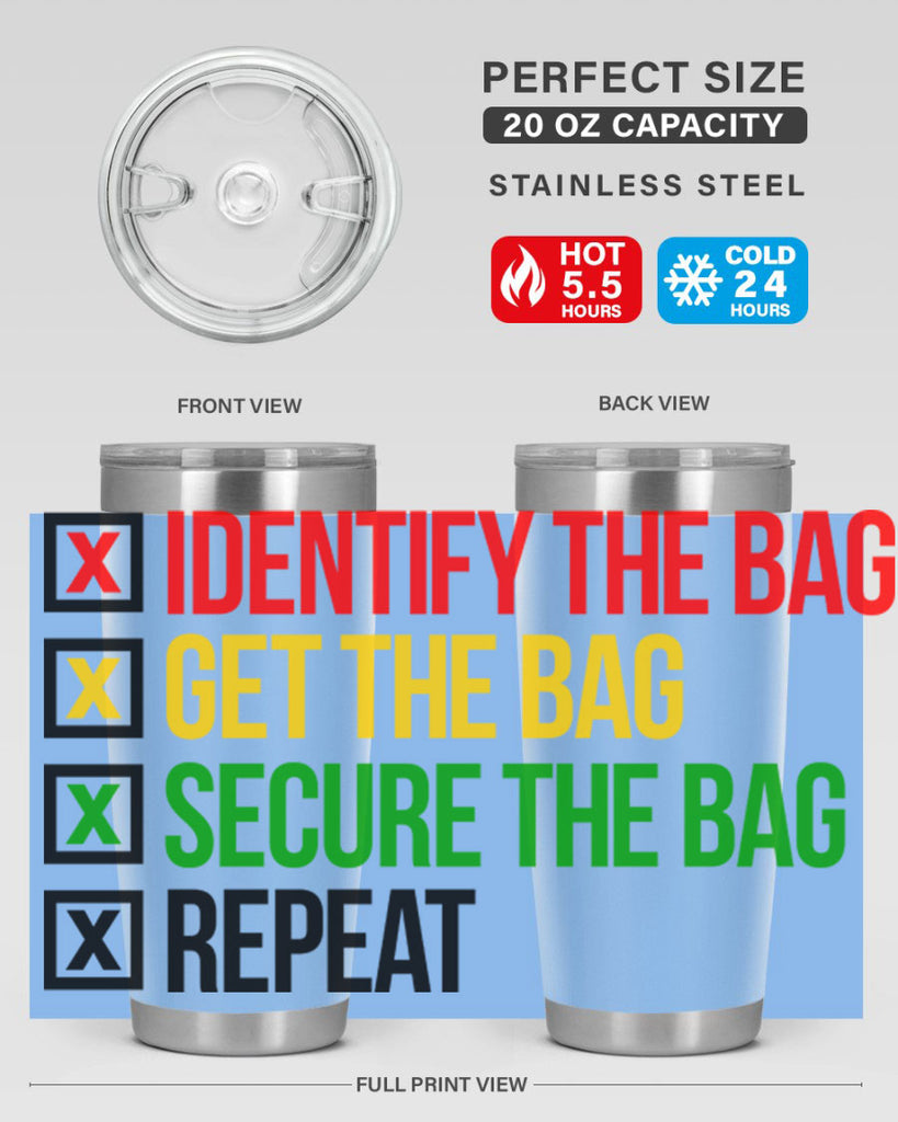 secure the bag 38#- black words phrases- Cotton Tank