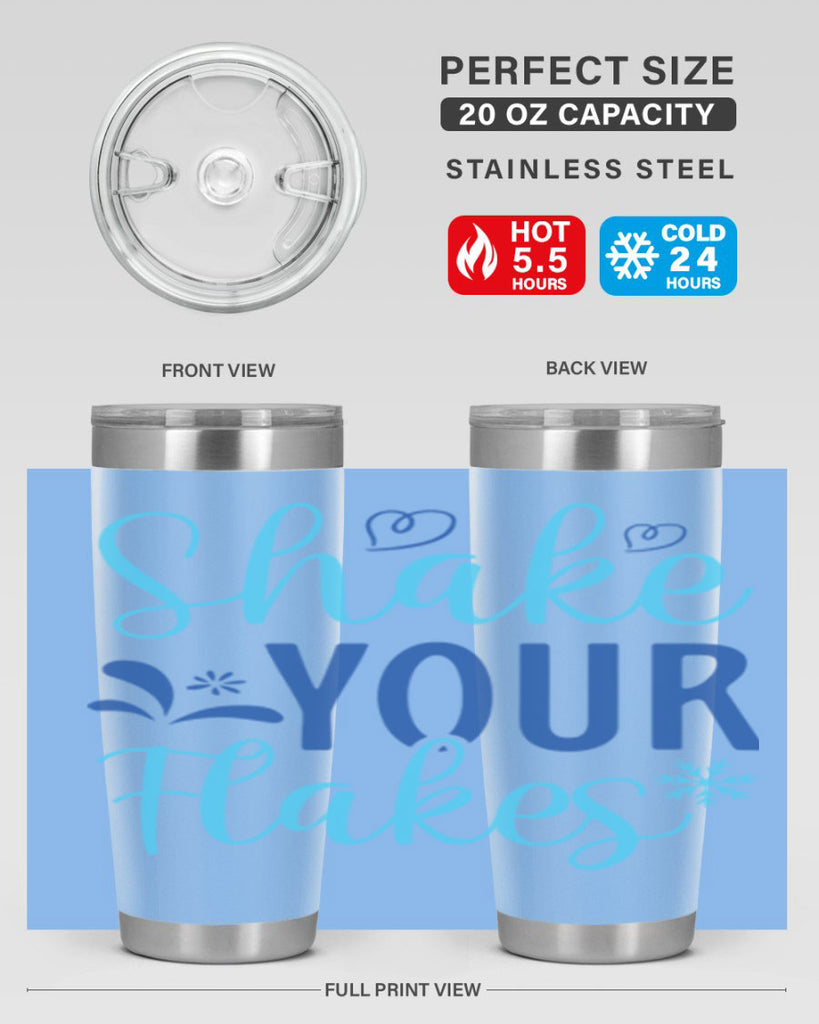 shake your flakes 359#- winter- Tumbler