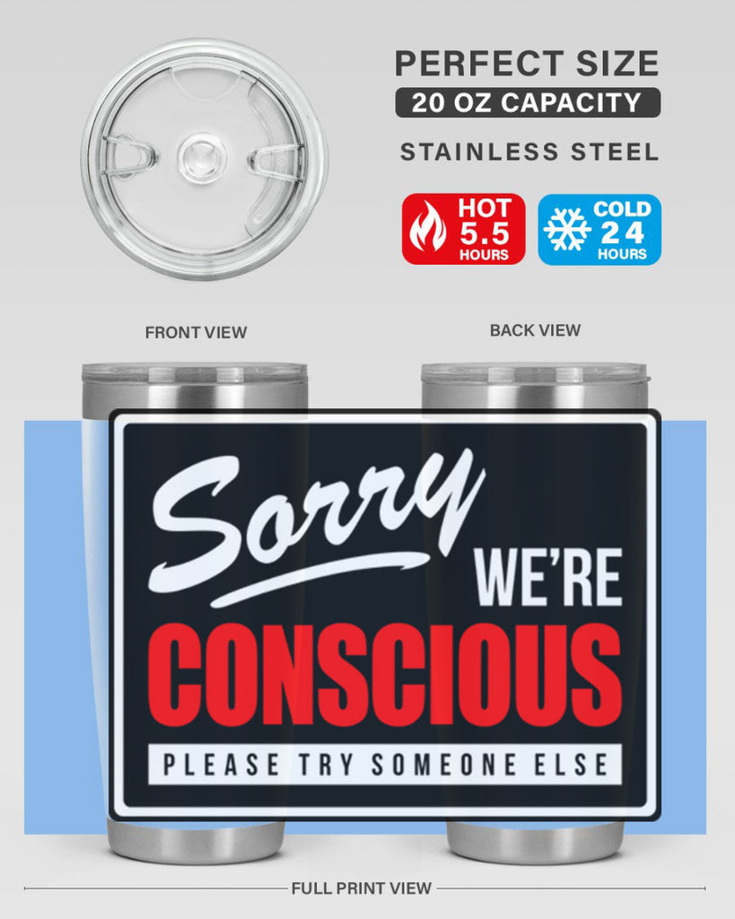 sorry were conscious 28#- black words phrases- Cotton Tank