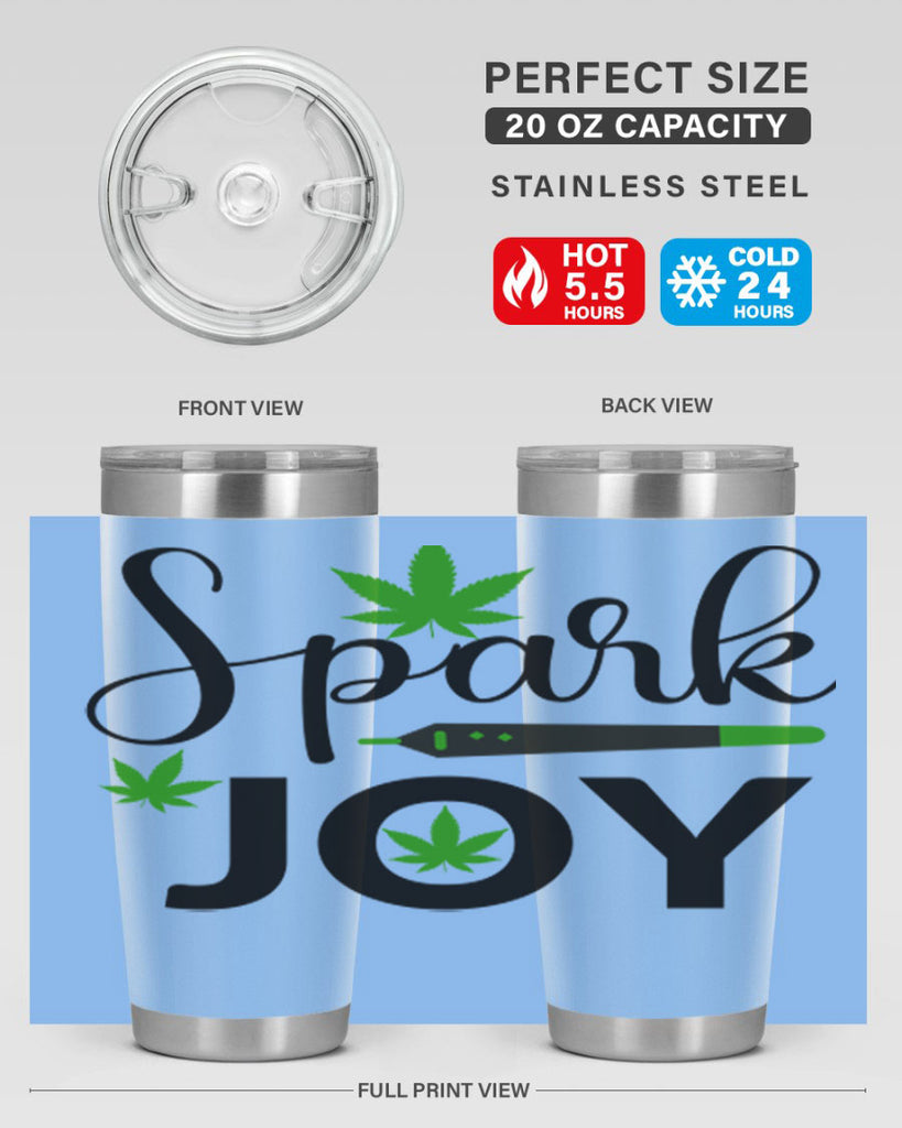 spark joy 250#- marijuana- Tumbler