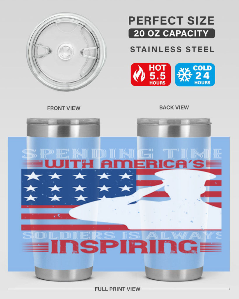 spending time with americas 90#- Veterns Day- Tumbler