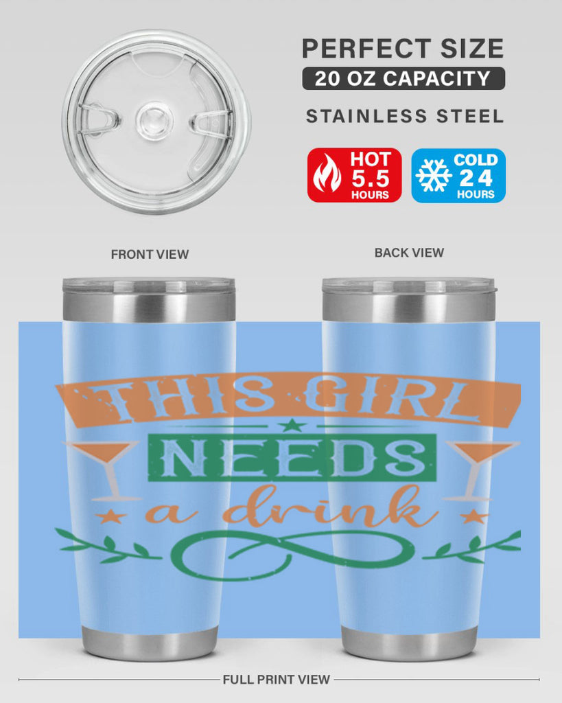 this girl needs a drink 1#- mardi gras- Tumbler