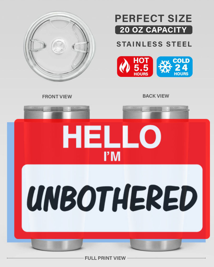 unbothered 14#- black words phrases- Cotton Tank