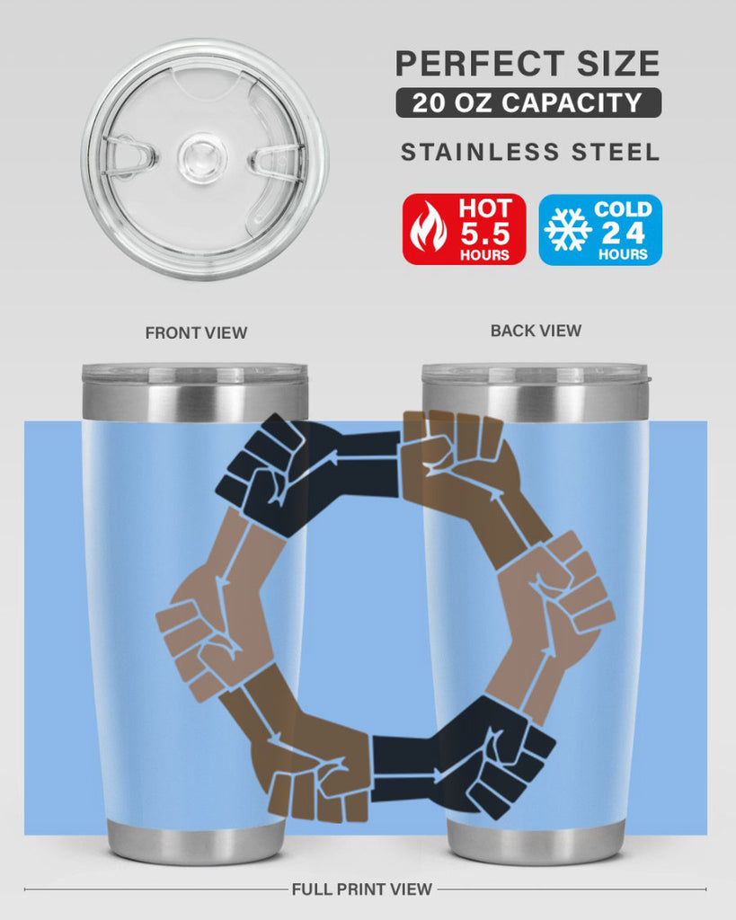 united black power fists 13#- black words phrases- Cotton Tank