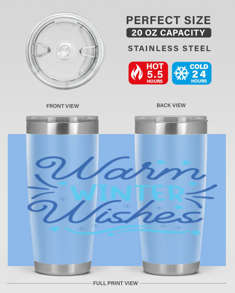warm winter wishes 457#- winter- Tumbler