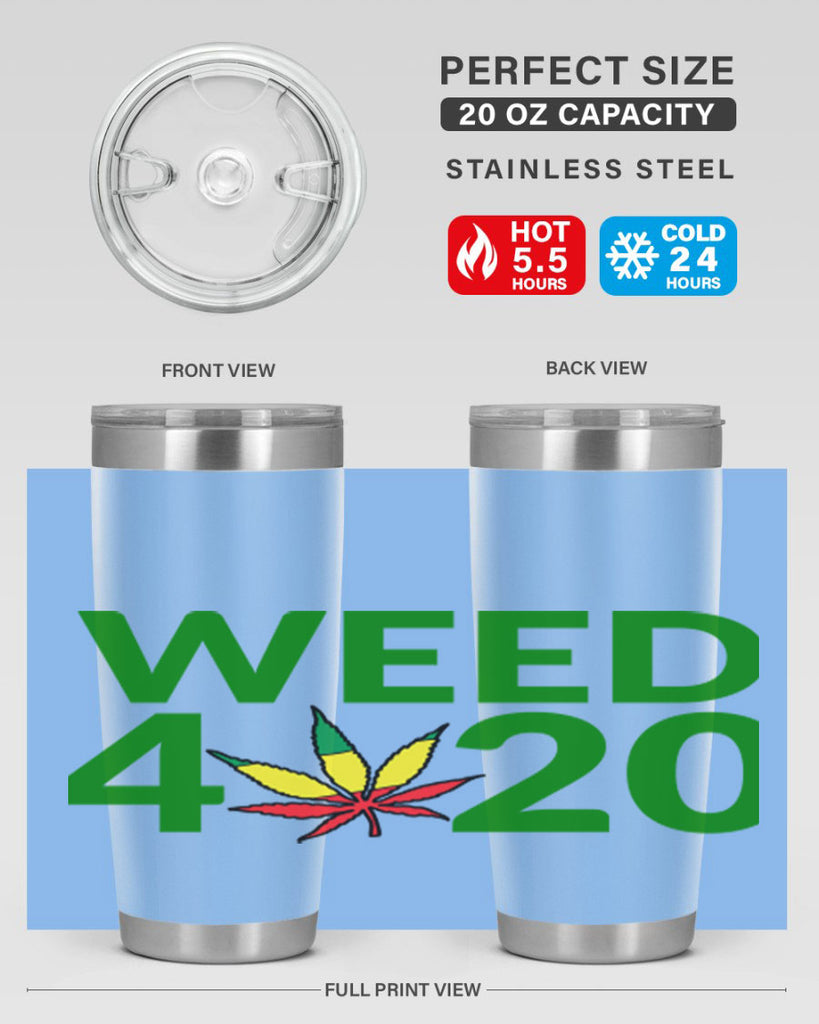 weed 420 cannabis 281#- marijuana- Tumbler
