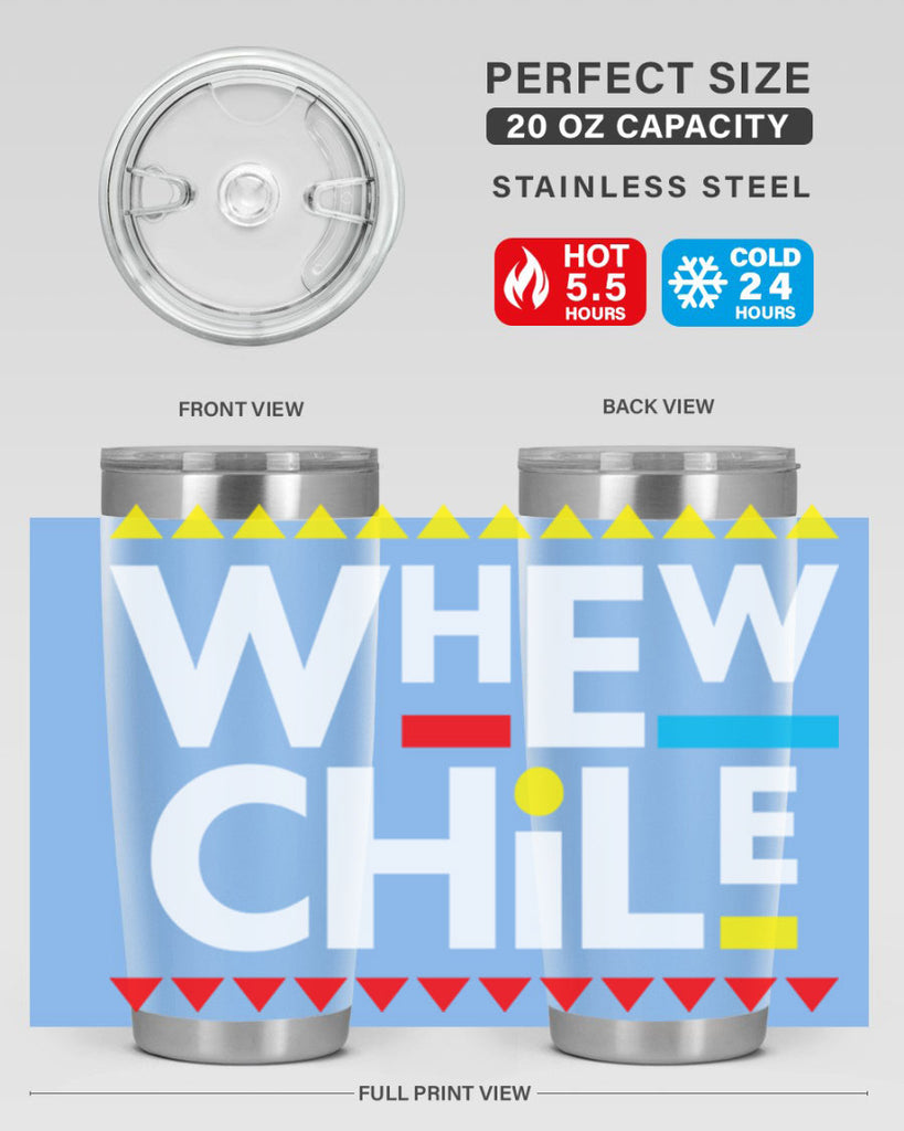 whew chile 11#- black words phrases- Cotton Tank