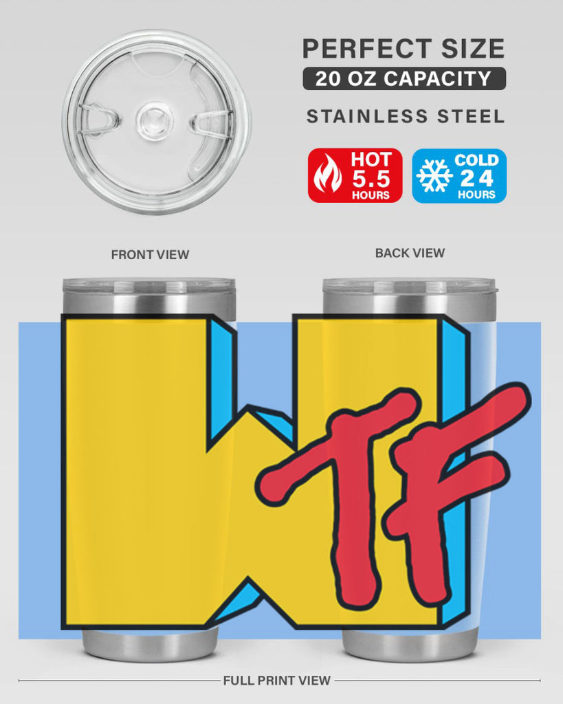 wtf 8#- black words phrases- Cotton Tank