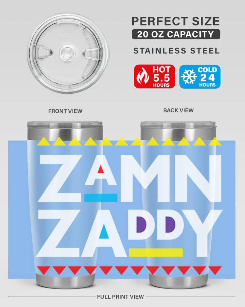 zamn zaddy 1#- black words phrases- Cotton Tank