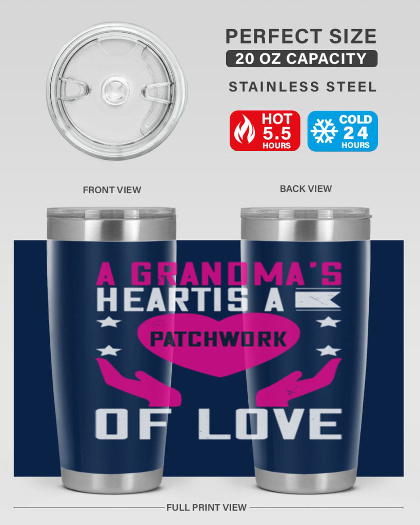A grandma’s heart is a patchwork of love 86#- grandma - nana- Tumbler