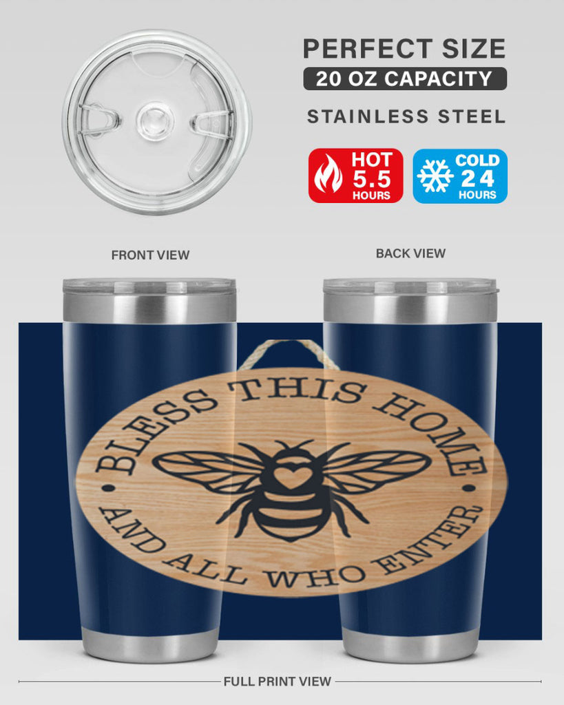 Bless this Home Bee Mockup58#- spring- Tumbler