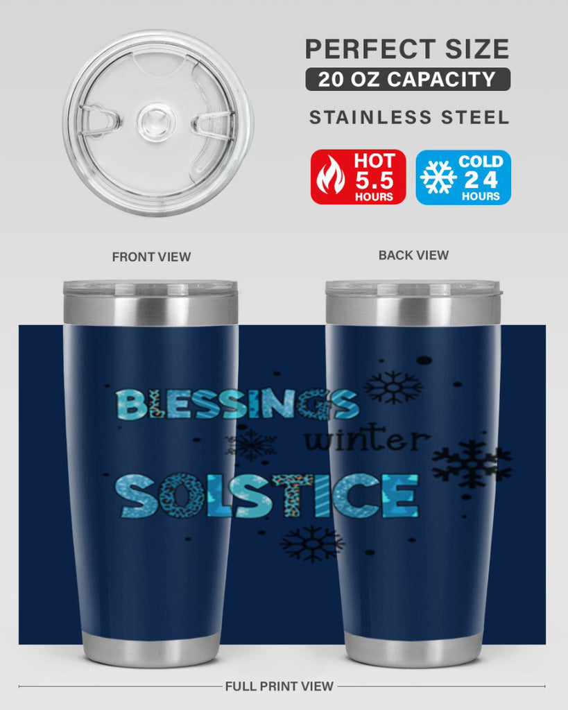 Blessings winter solstice 25#- winter- Tumbler