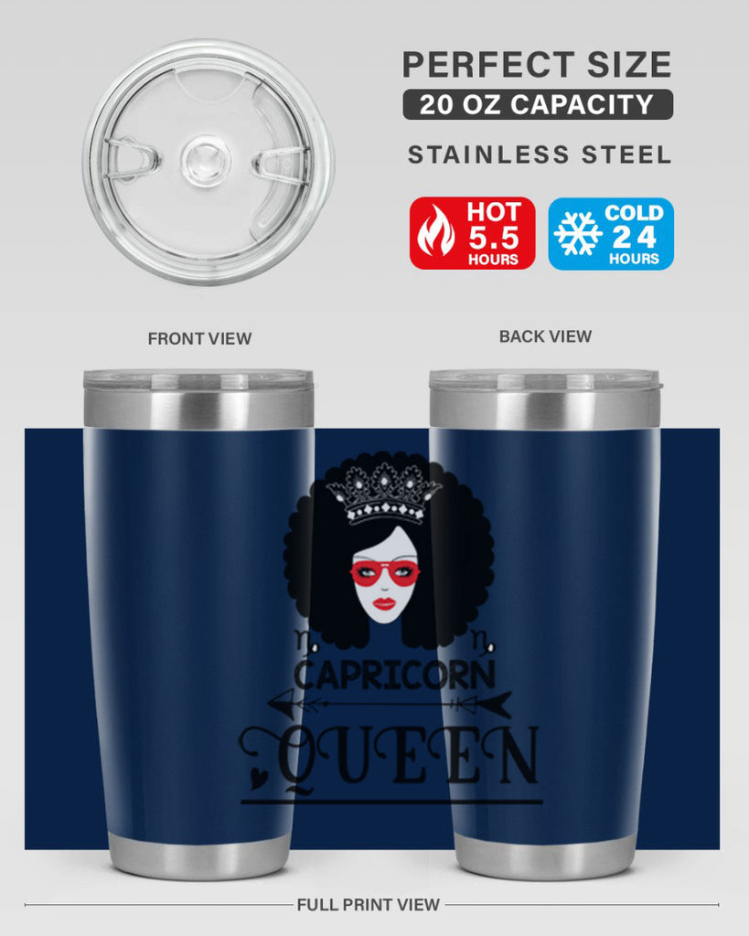 Capricorn queen 197#- zodiac- Tumbler