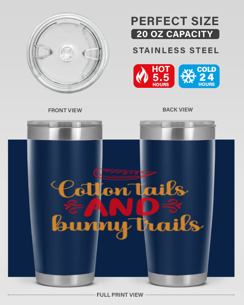 Cotton tails and bunny trails 111#- spring- Tumbler
