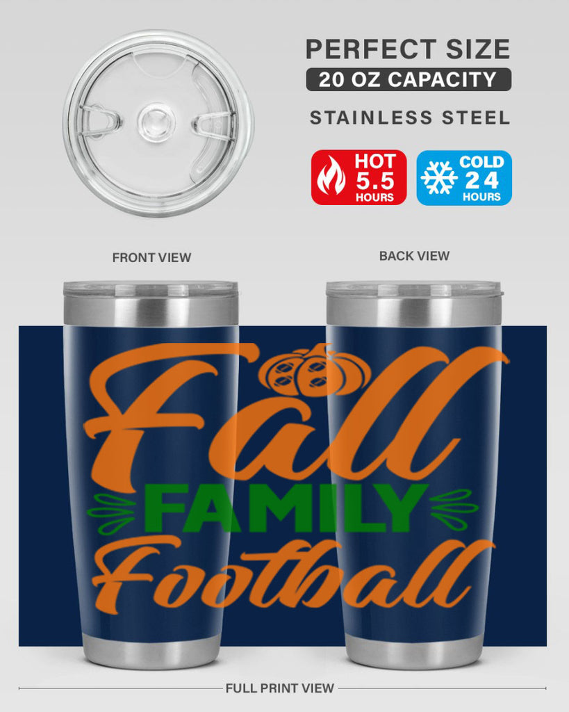 Fall Family Football 98#- fall- Tumbler