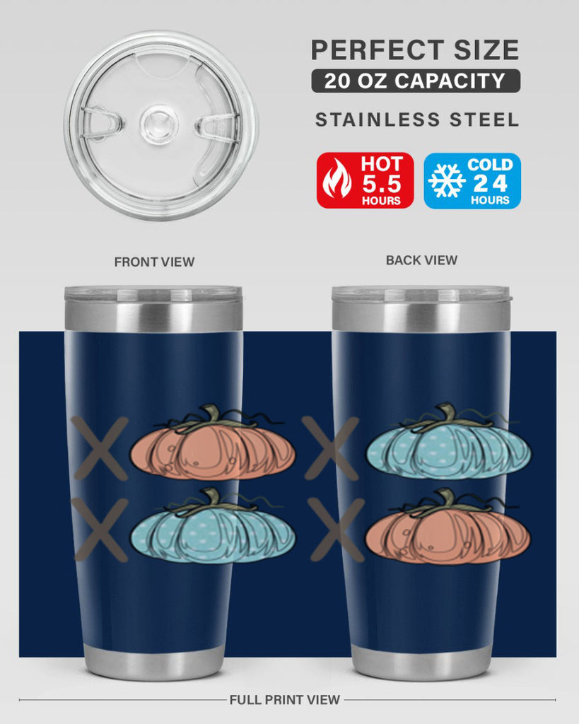 Fall Pumpkin XOXO 129#- fall- Tumbler