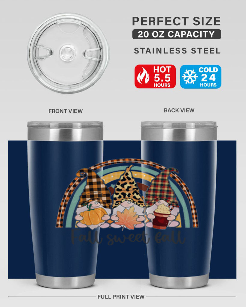FallSweetFallGnomeRainbow 162#- fall- Tumbler