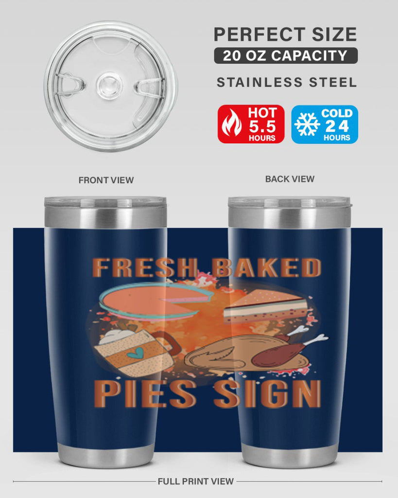 Fresh Baked Pies Sign 187#- fall- Tumbler