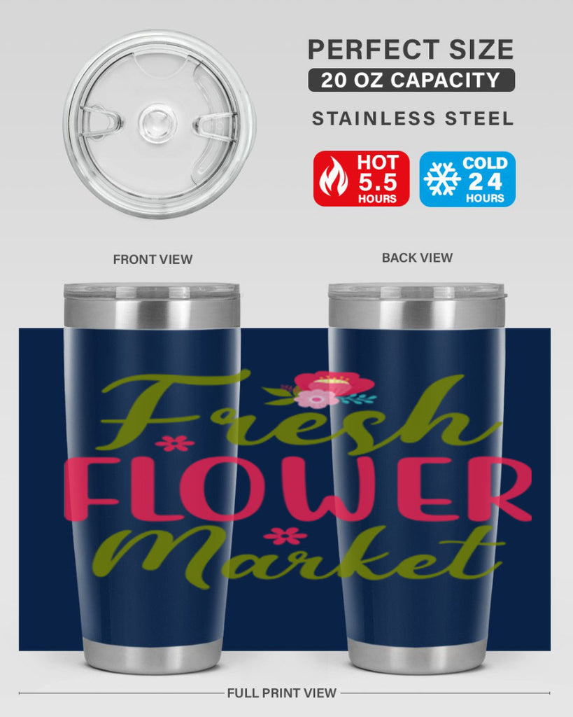Fresh Flower Market 144#- spring- Tumbler