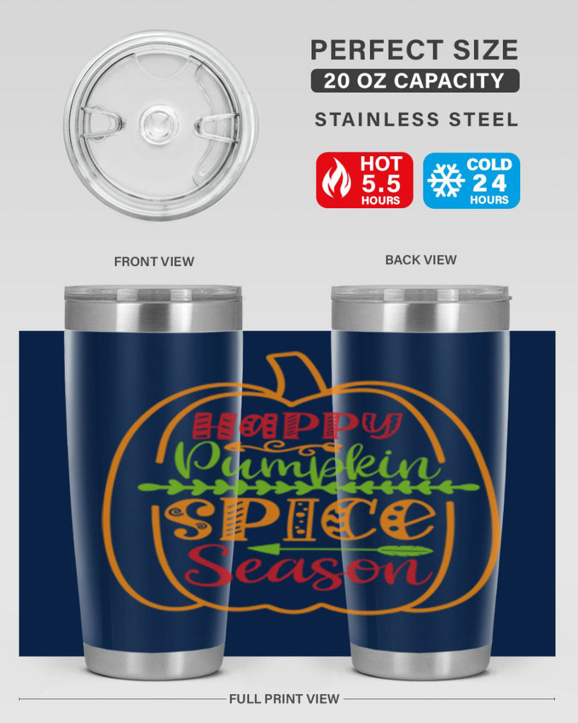 Happy Pumpkin Spice Season 243#- fall- Tumbler