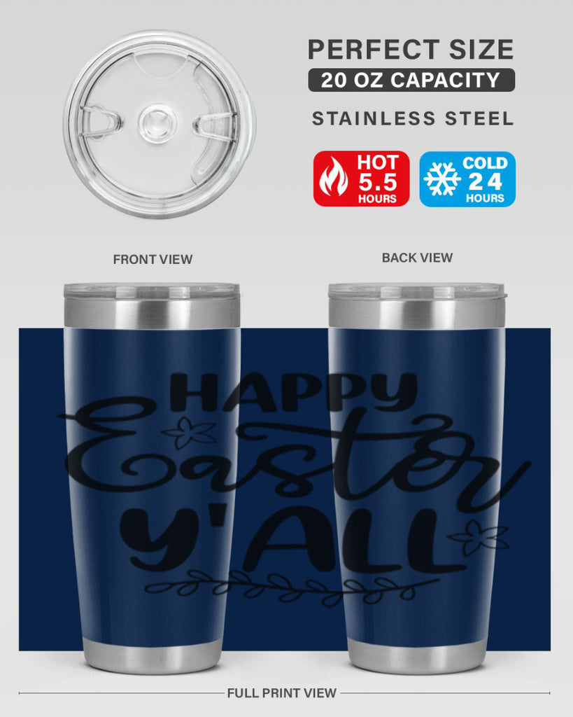 Happy easter yall  177#- spring- Tumbler