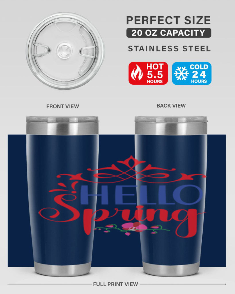 Hello Spring 211#- spring- Tumbler