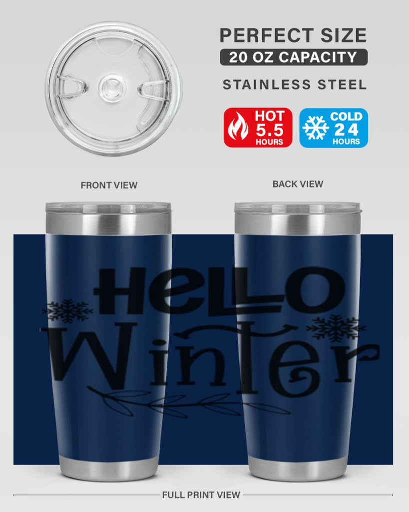 Hello Winter 168#- winter- Tumbler