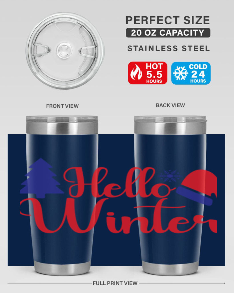 Hello Winter 179#- winter- Tumbler