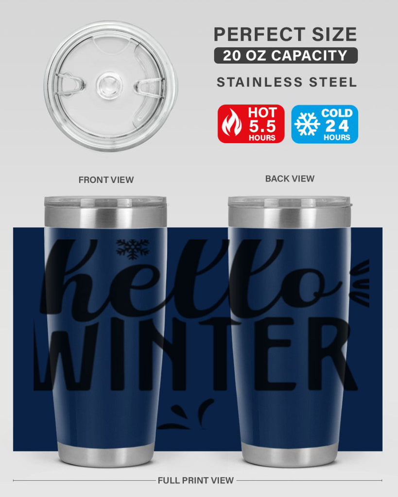 Hello Winter171#- winter- Tumbler