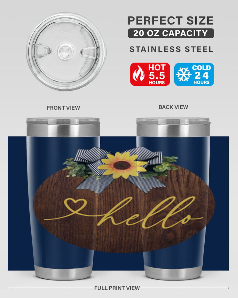 Hello heart Mockup182#- spring- Tumbler