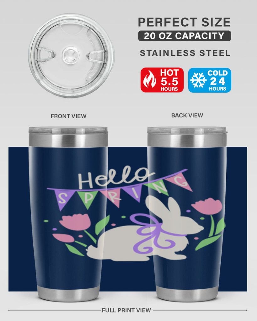 Hello spring bunny193#- spring- Tumbler