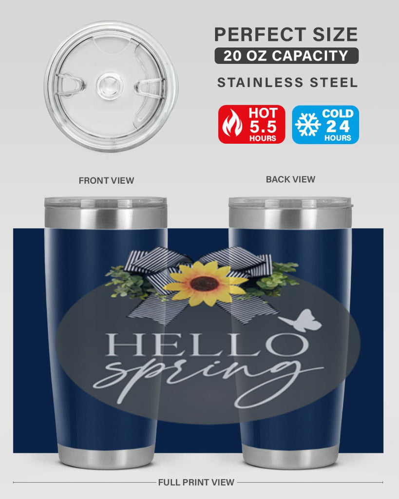 Hello spring butterfly Mockup194#- spring- Tumbler
