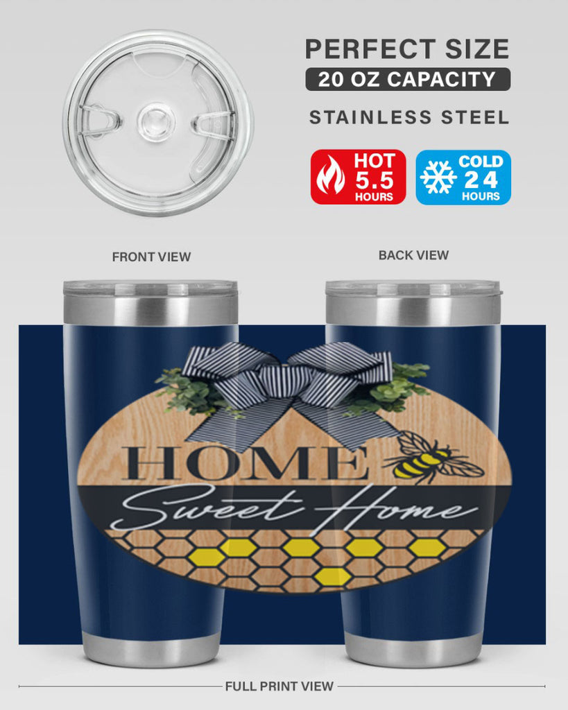 Home Sweet home bee and hive Mockup241#- spring- Tumbler