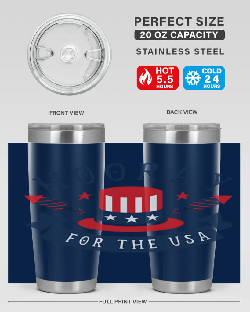 Hooray for the usa Style 42#- Fourt Of July- Tumbler