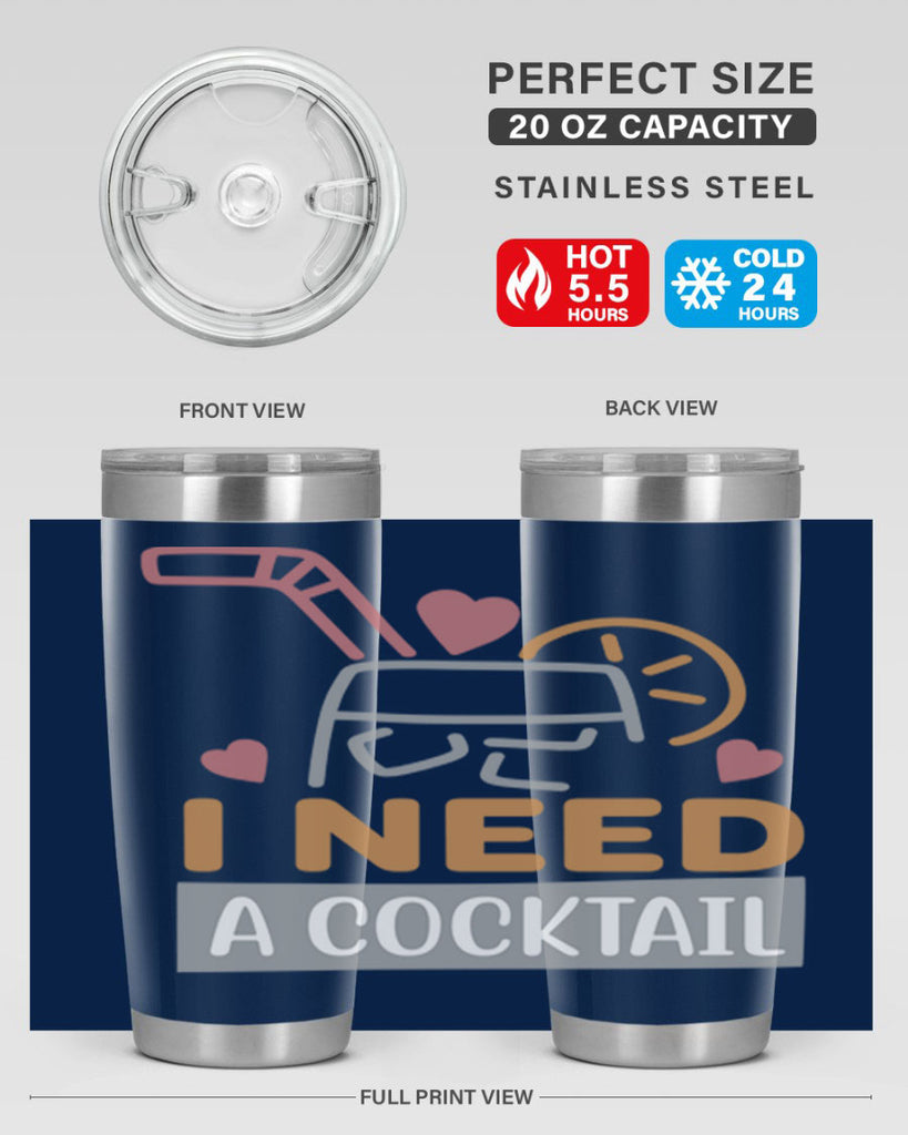 I Need A Cocktail 107#- fashion- Cotton Tank